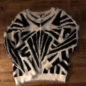 Black and white sweater